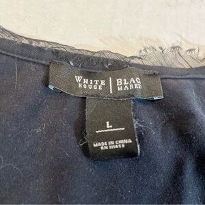 White House Black Market Black Short Sleeve Tee